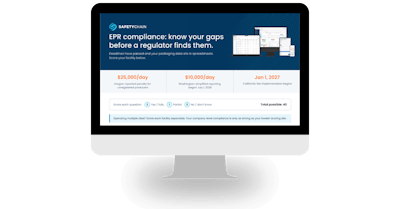 EPR risk self-assessment scorecard for food and beverage packaging compliance