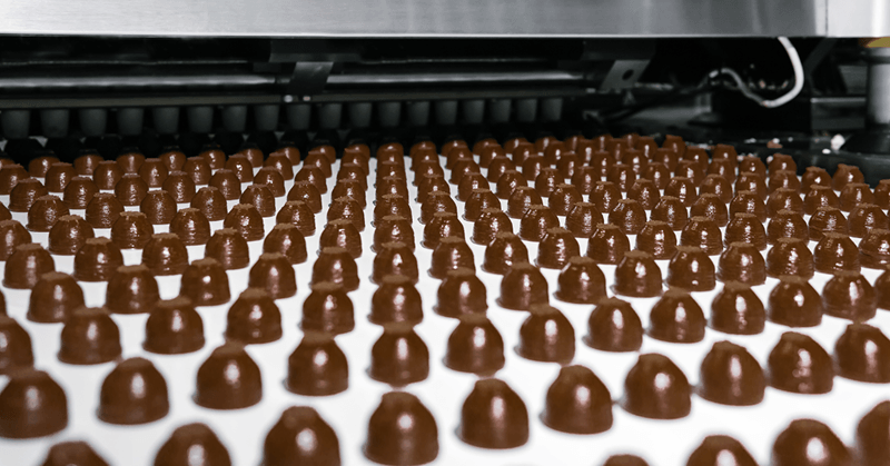 chocolates manufactured by machine
