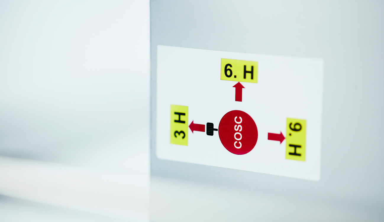 Different movement positions 3 o'clock, 6 o'clock, 9 o'clock, dial up, dial down