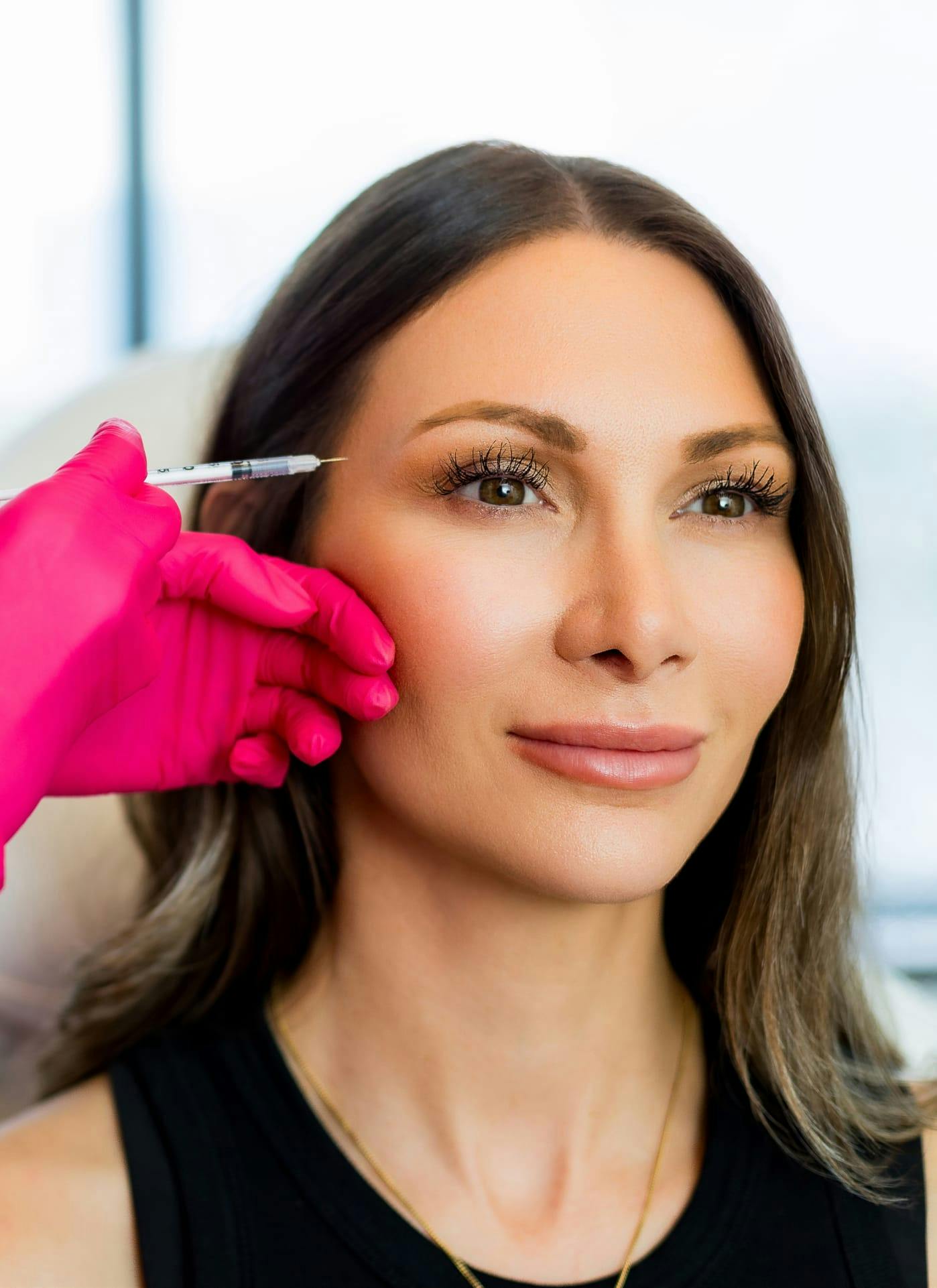 woman getting injectables