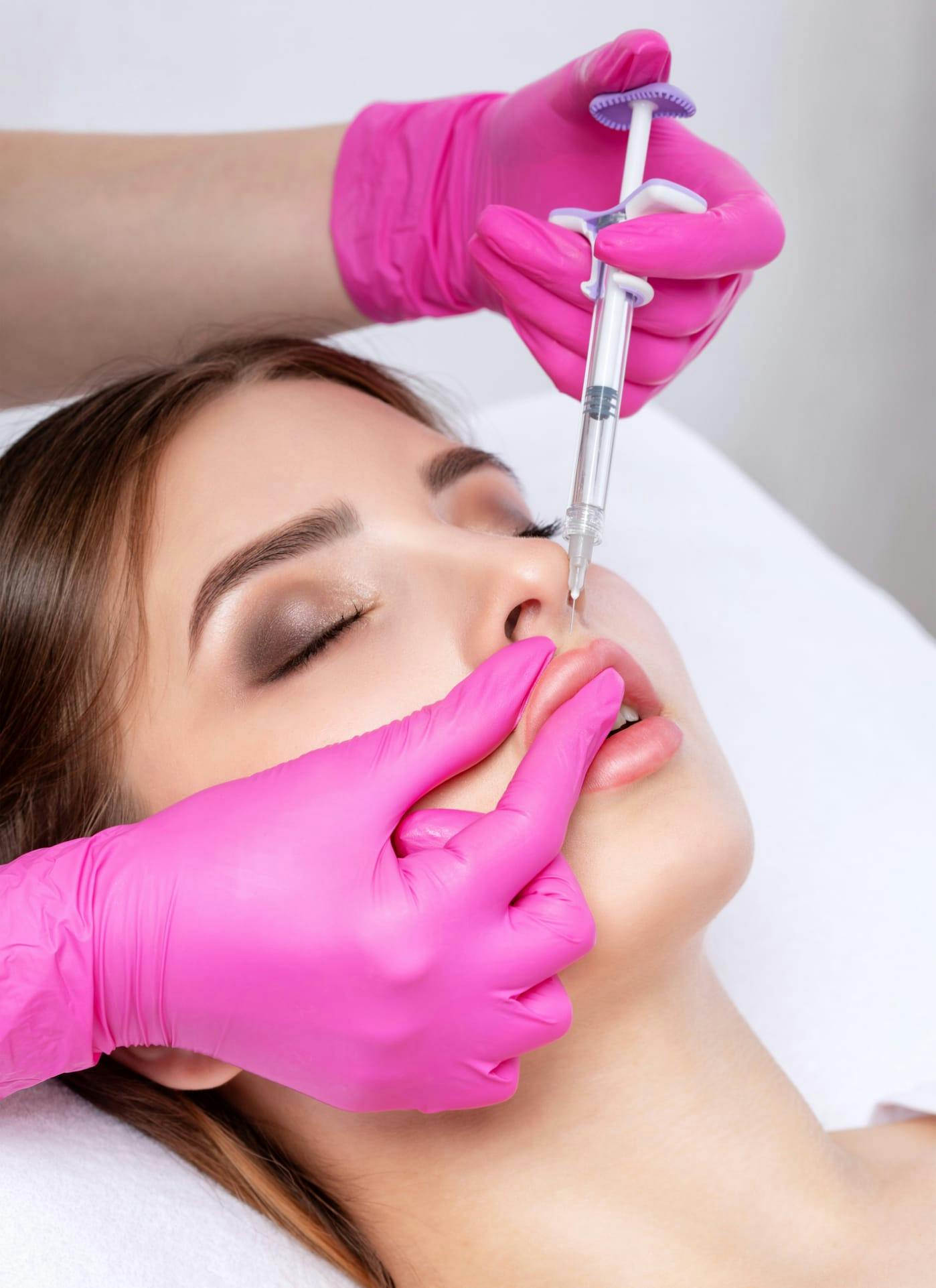 Woman during treatment