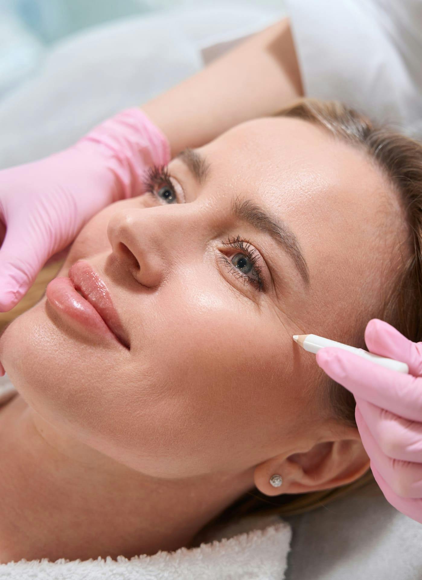 Woman smiling during consultation