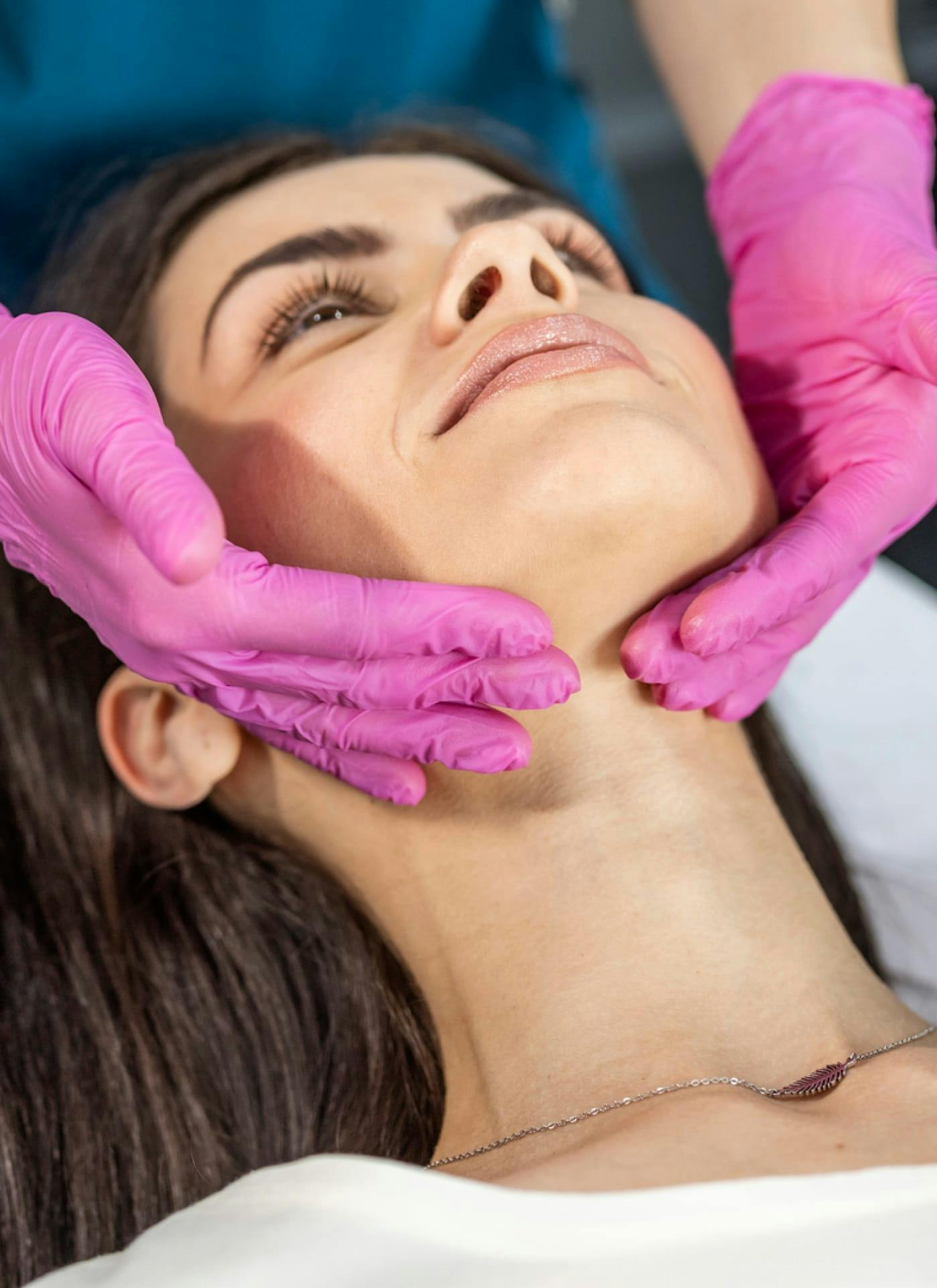 Woman during treatment