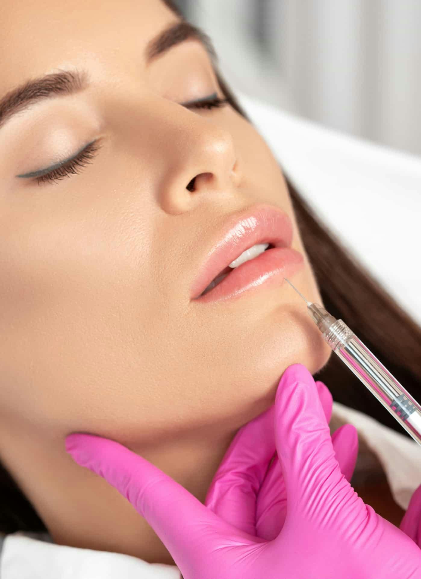 Woman during treatment