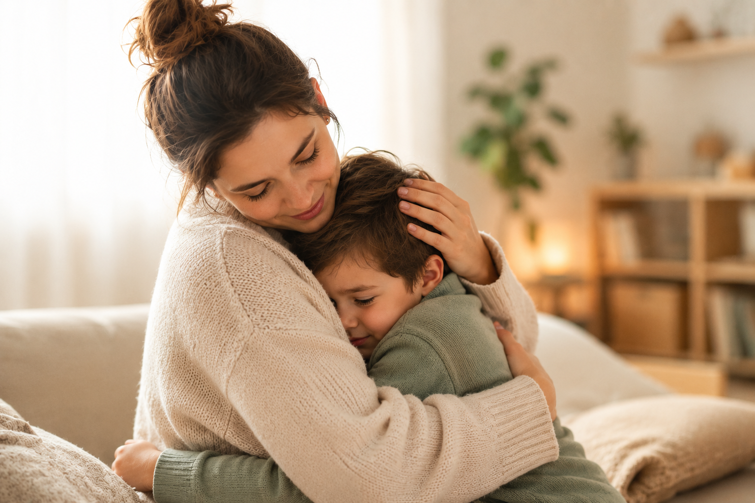 parent hug