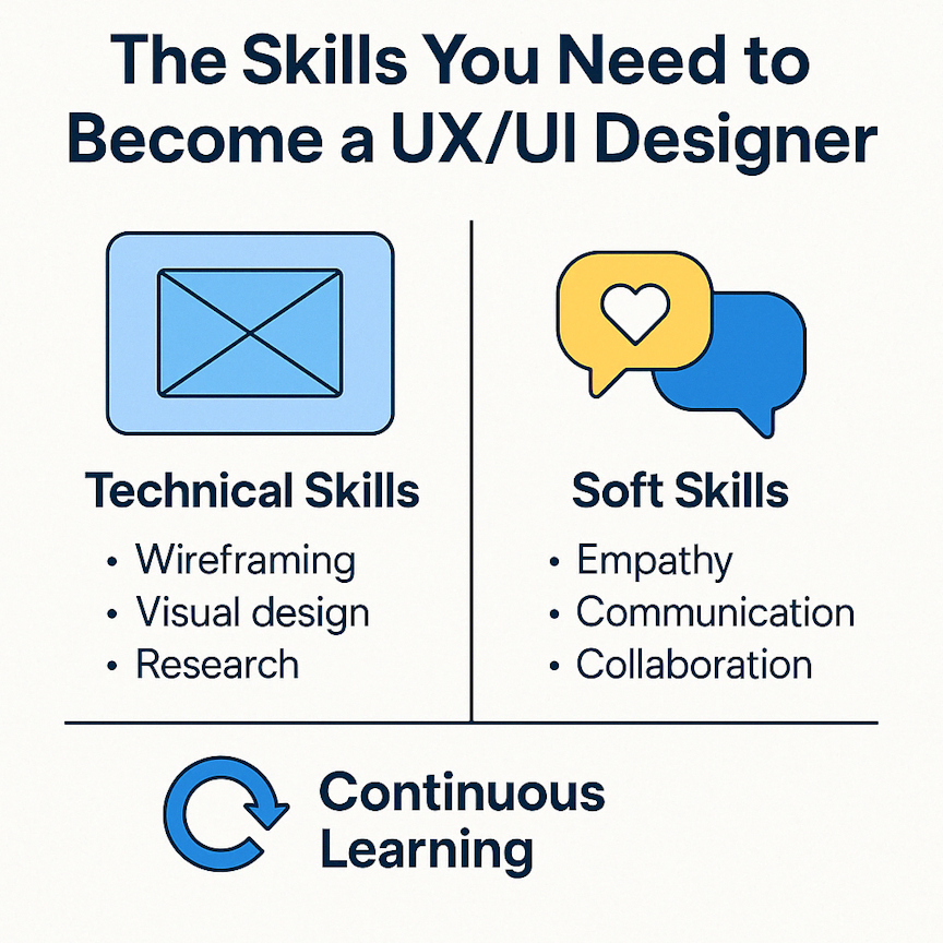 The Skills You Need to Become a UX/UI Designer