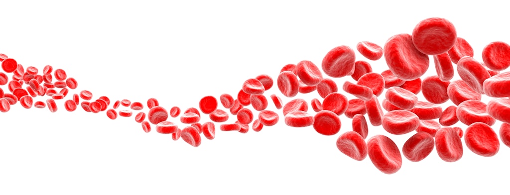 Illustration av röda blodkroppar