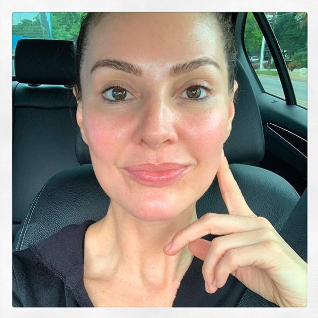woman with clear skin