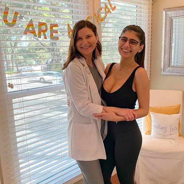 two women posing
