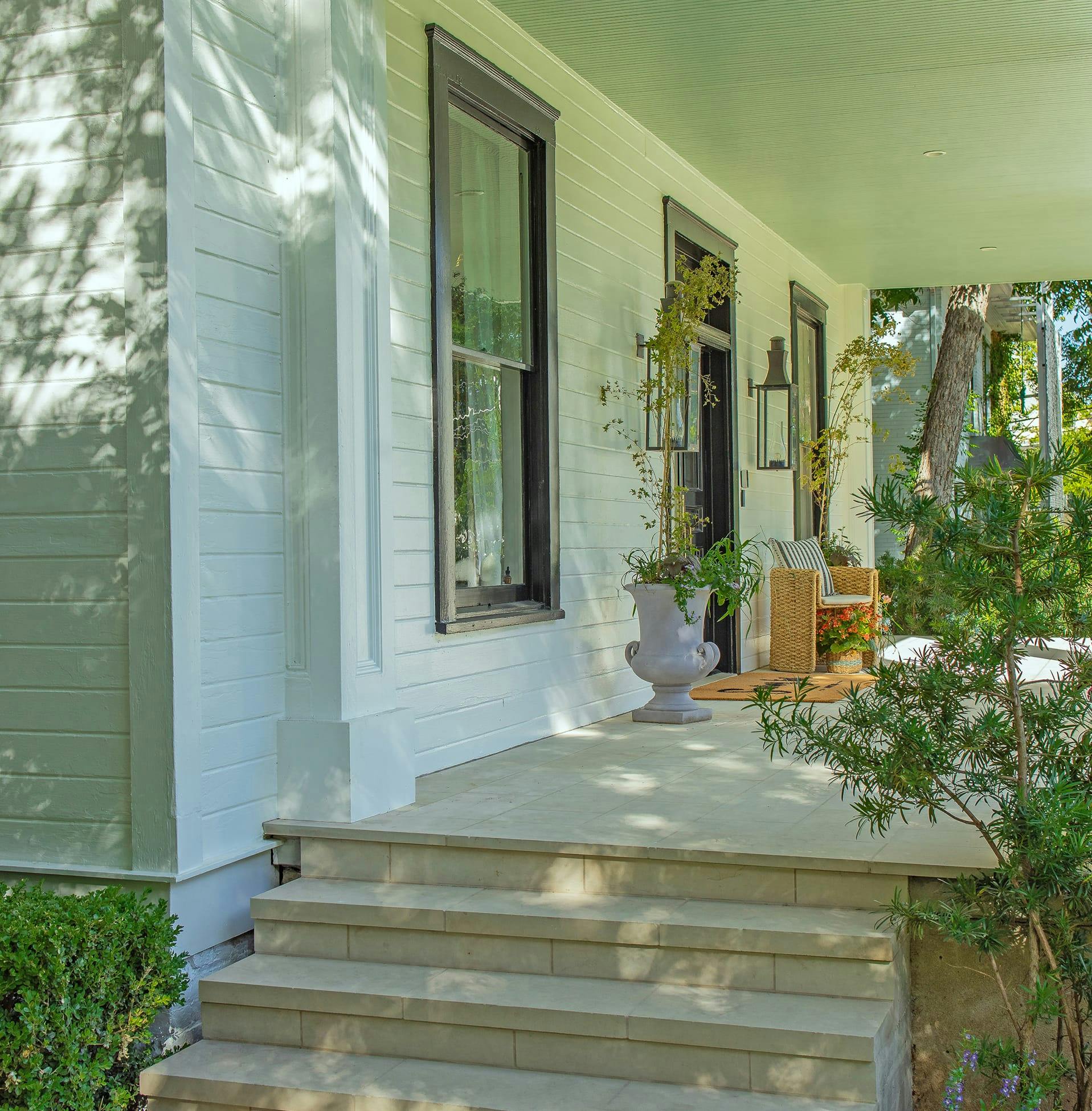 stairs up to entrance