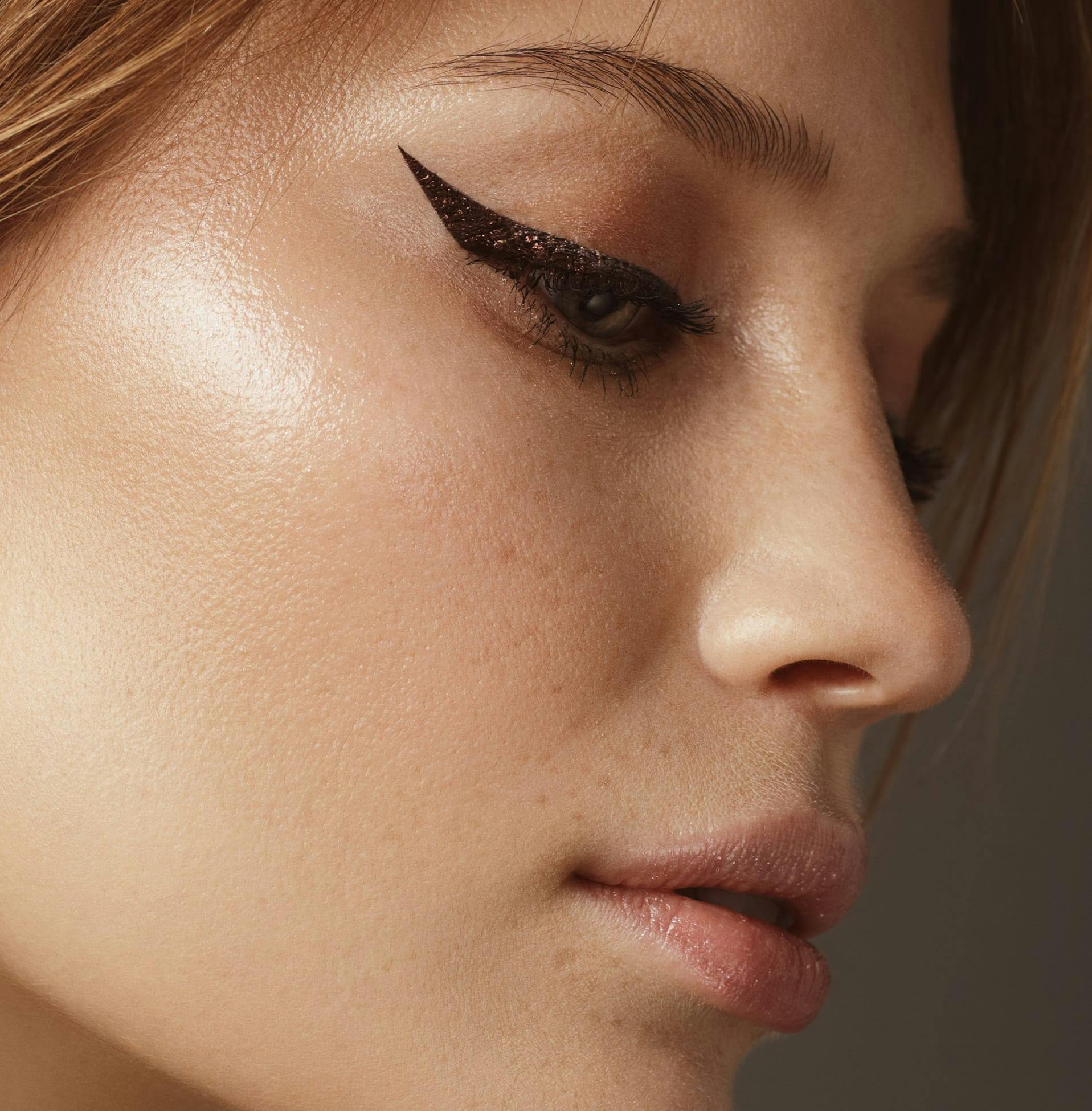 close up of woman's face