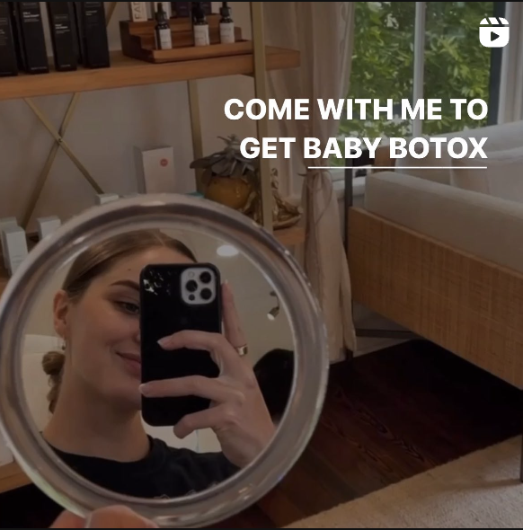 woman talking about getting baby botox