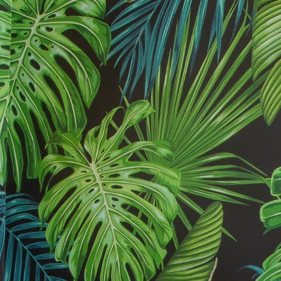 Green palm leaves
