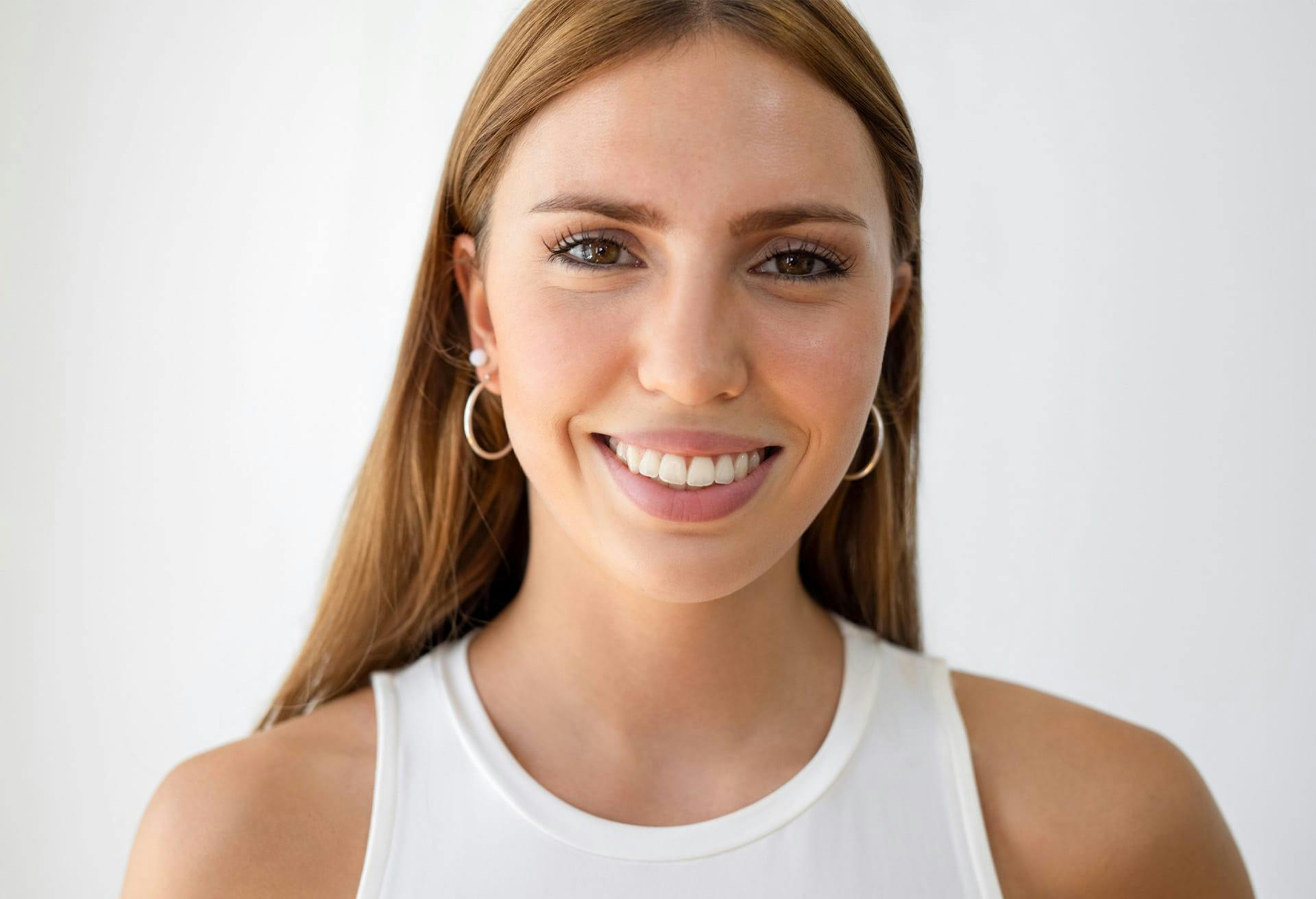 woman smiling