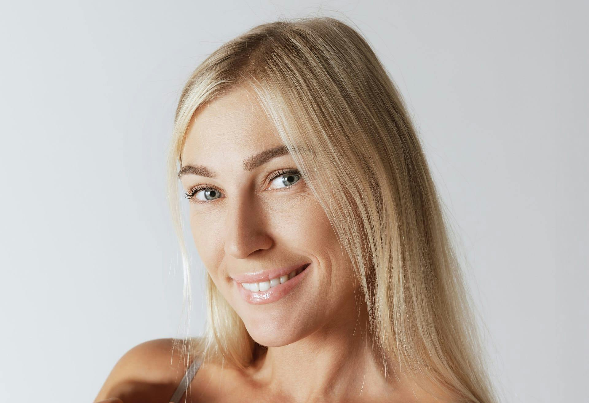 woman smiling