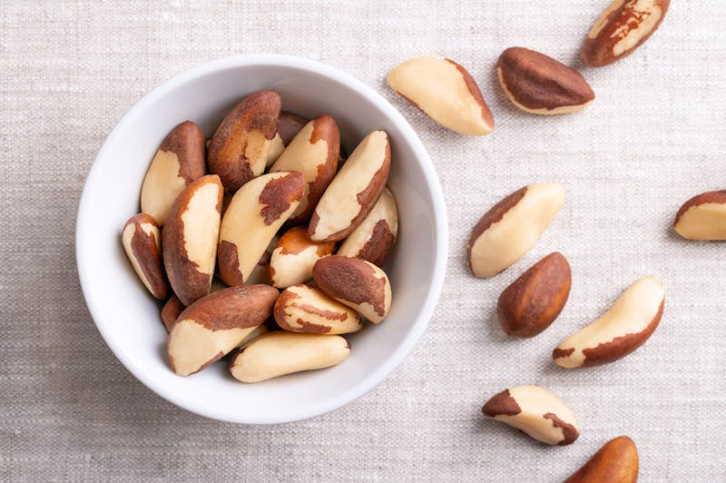 brazil nuts in a bowl