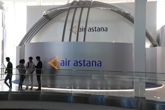 Imagen: Pabellón de Air Astana "Air Astana  – A Global Carrier!" en la Expo Astana 2017