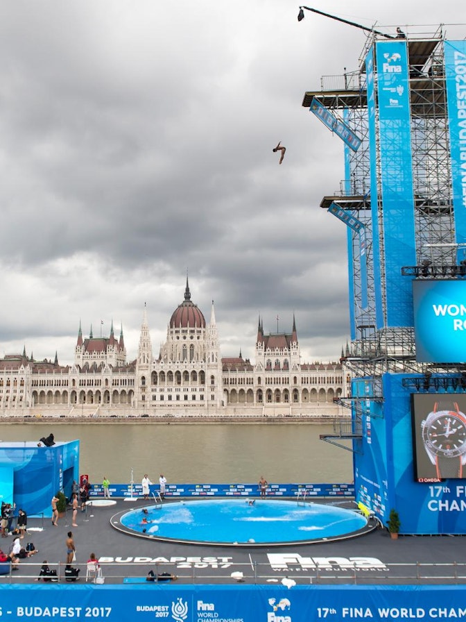 Turmkonstruktio für Sport-Events