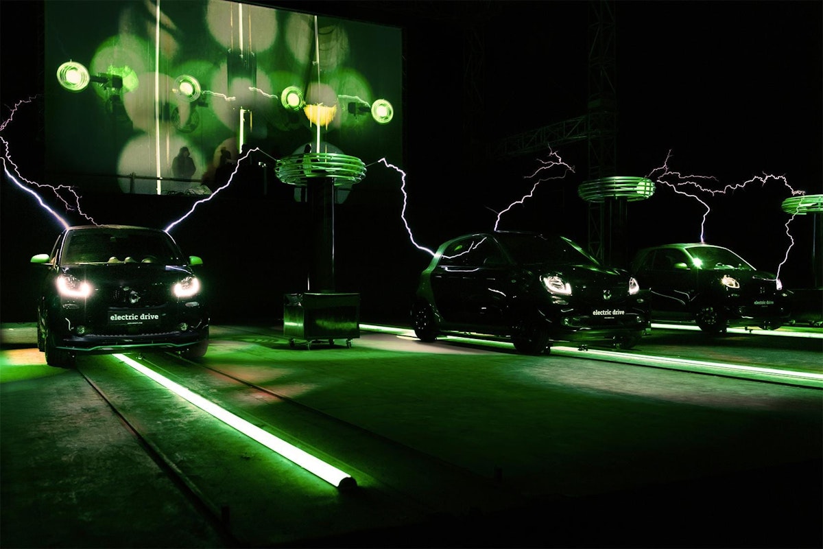 Bild: smart electric drive Modelle fortwo, fortwo cabrio und forfour.