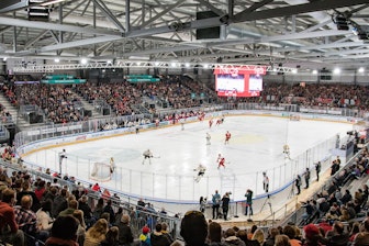 Picture: The 96 x 66 x 17 meter large hall has a grandstand with space for 6700 fans.