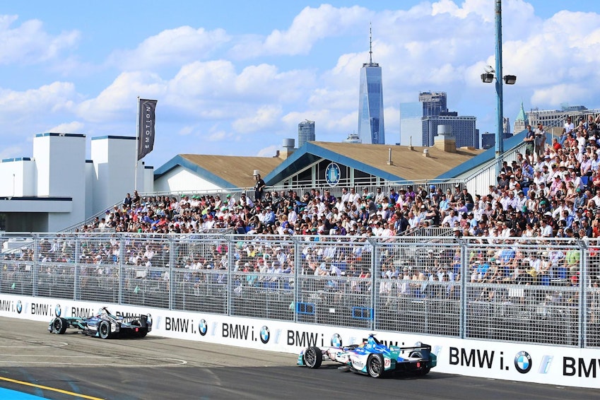 Picture: NUSSLI realized a temporary grandstand for the racing fans, and built camera towers and a pedestrian bridge alo