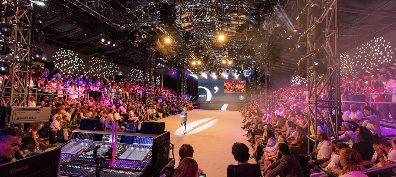 Picture: To commemorate the company’s 50th anniversary, NUSSLI outfitted the Marc O’Polo Village in Stephanskirchen with a temporary fashion arena. Picture: To commemorate the company’s 50th anniversary, NUSSLI outfitted the Marc O’Polo Village in Stephanskirchen with