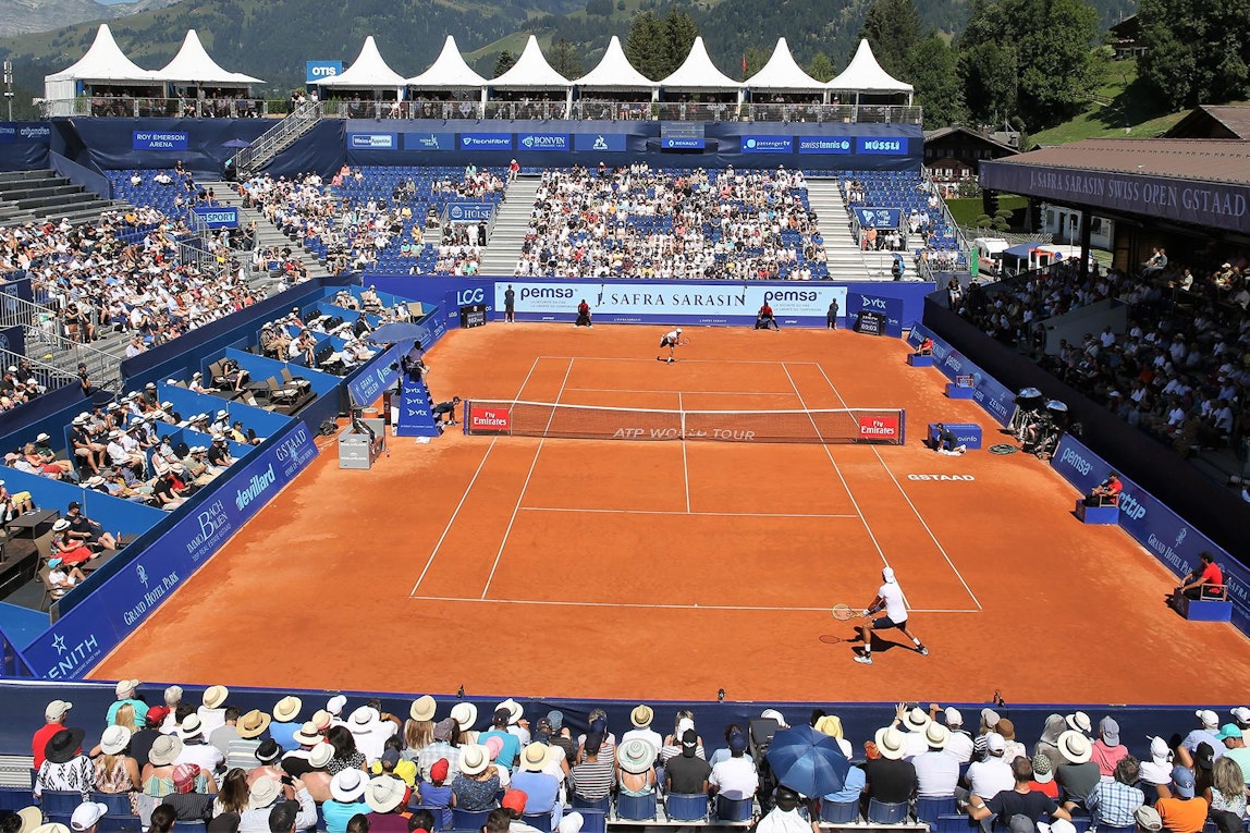 Since 2007 NUSSLI constructed a grandstand arena for the tennis tournament Swiss Open in the city center of Gstaad.