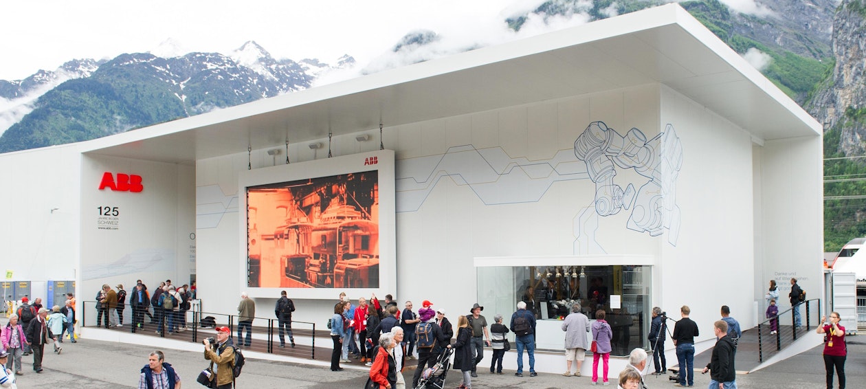 ABB Pavilion at Opening Ceremony of Gotthard Alptransit