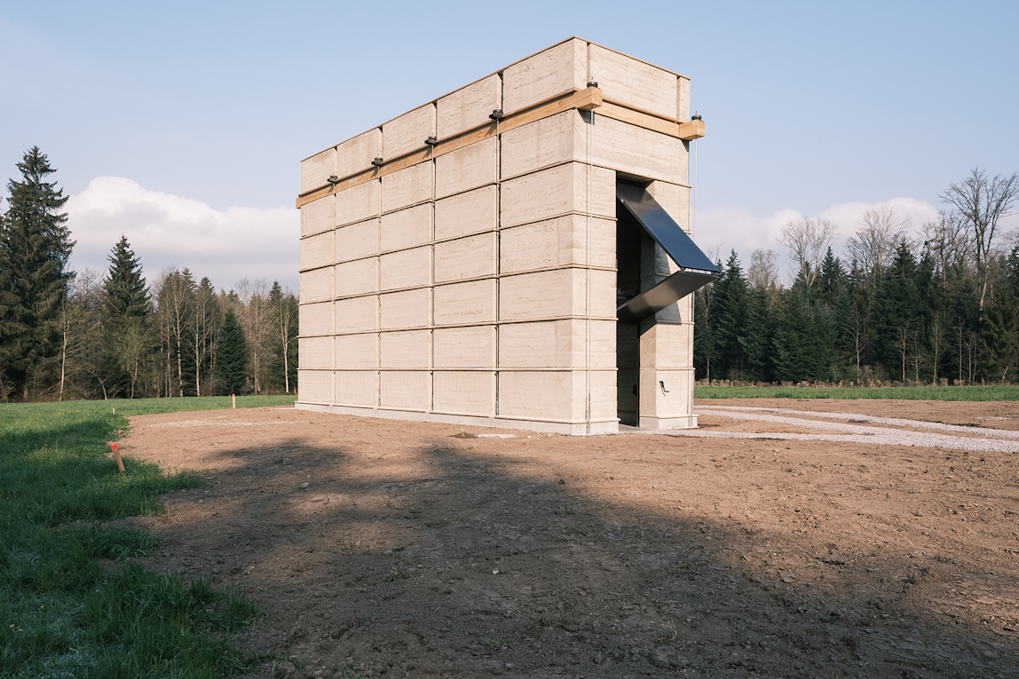 The nearly nine-meter-high spiral staircase, Kiln Tower, Brickworks Museum Cham