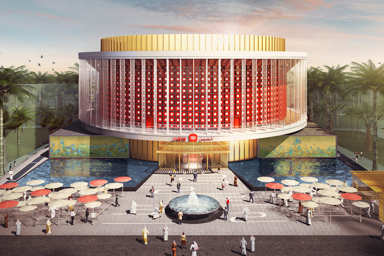 Chinese pavilion "Light of China" at the Expo 2020 in Dubai