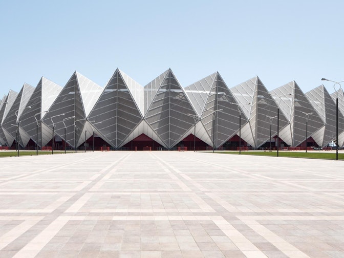 Construction Timelapse of the Crystal Hall in Baku (AZ)
