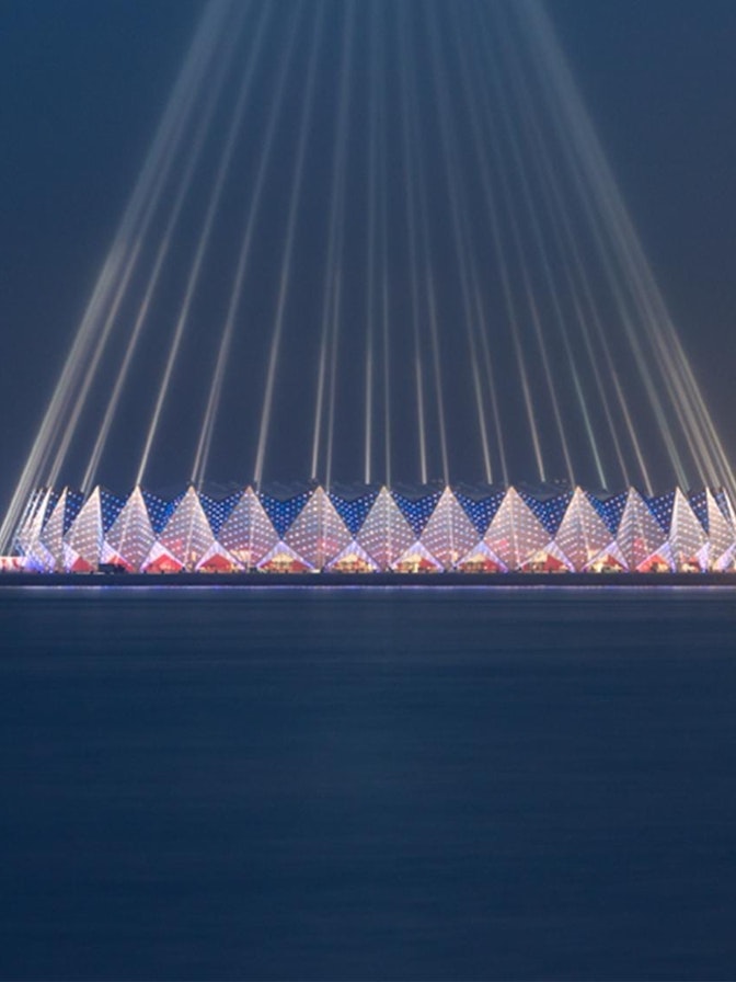 Construction Timelapse of the Crystal Hall in Baku (AZ)
