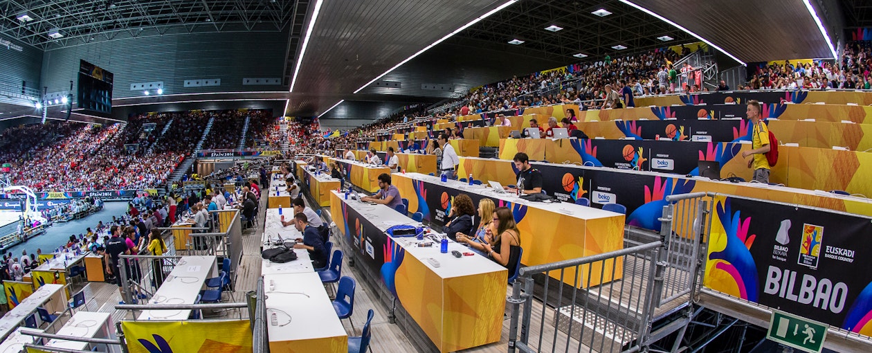 In Bilbao NUSSLI provided around 500 fully-equipped media work stations.