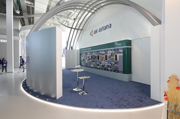 Imagen: Pabellón de Air Astana "Air Astana  – A Global Carrier!" en la Expo Astana 2017
