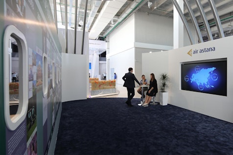Imagen: Pabellón de Air Astana "Air Astana  – A Global Carrier!" en la Expo Astana 2017