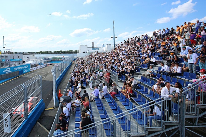Picture: NUSSLI realized a temporary grandstand for the racing fans, and built camera towers and a pedestrian bridge alo