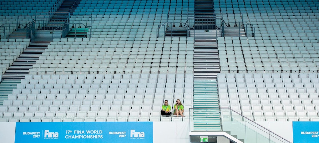 Imagen: Para el 17º Campeonato Mundial de Natación de FINA celebrado en Budapest, NUSSLI amplió el Danube Arena con 9000 asientos más. Imagen: Para el 17º Campeonato Mundial de Natación de FINA celebrado en Budapest, NUSSLI amplió el Danube Arena con 9000