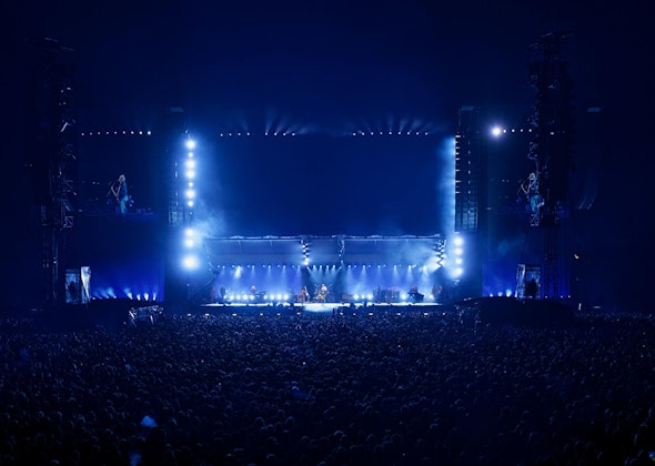 Picture: A total of 8,400 Stones fans celebrated on the grandstands constructed by NUSSLI in collaboration with EPS GmbH. Picture: A total of 8,400 Stones fans celebrated on the grandstands constructed by NUSSLI in collaboration with EPS GmbH