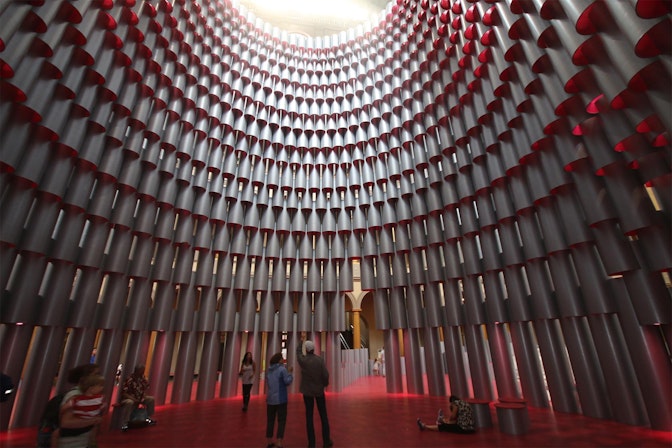 Bild: Temporäre Ausstellung «Hive» im National Building Museum