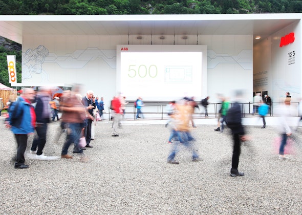 ABB Pavilion at Opening Ceremony of Gotthard Alptransit