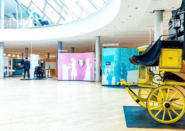 NUSSLI constructed the new permanent exhibition at the Museum of Communication in Frankfurt. NUSSLI constructed the new permanent exhibition at the Museum of Communication in Frankfurt.