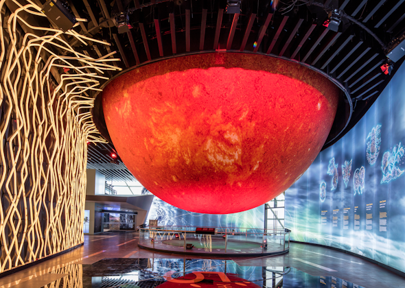 Themenpavillon Sphere "Museum of Future Energy"