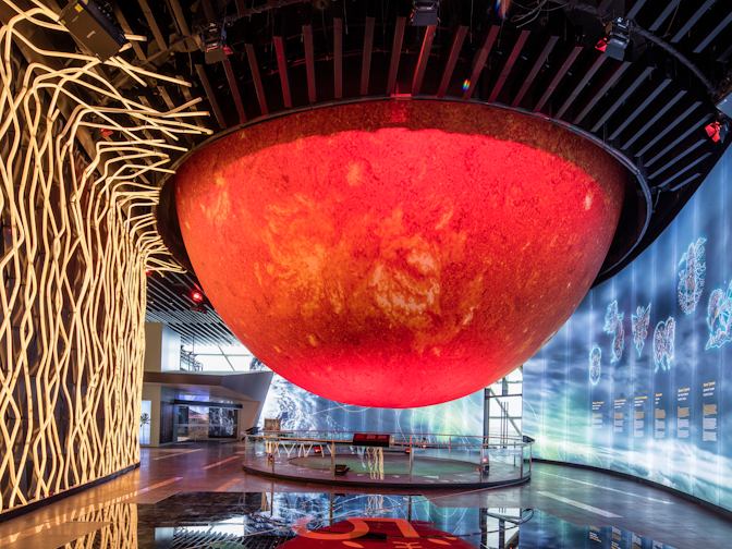 Themenpavillon Sphere "Museum of Future Energy"