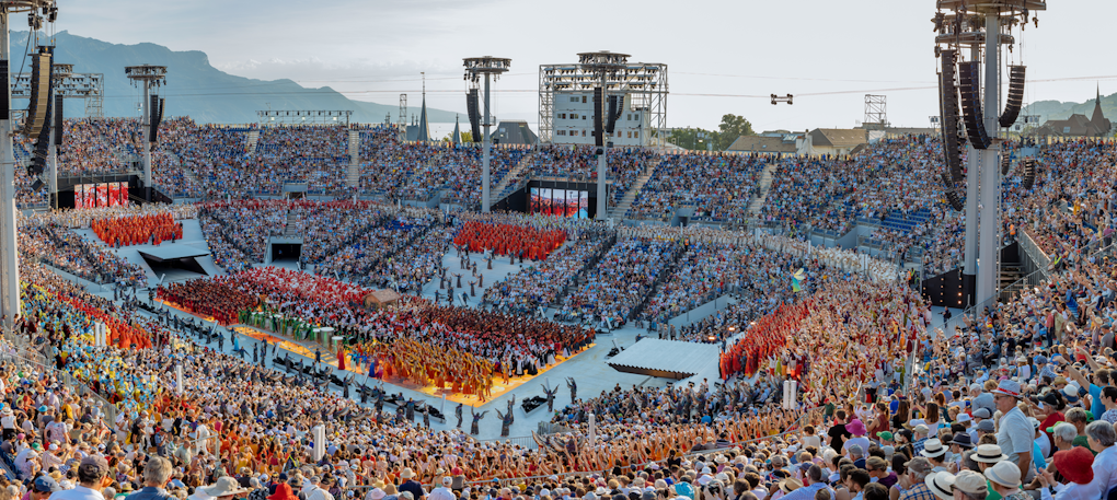 Die aussergewöhnliche Arena der Fête des Vignerons