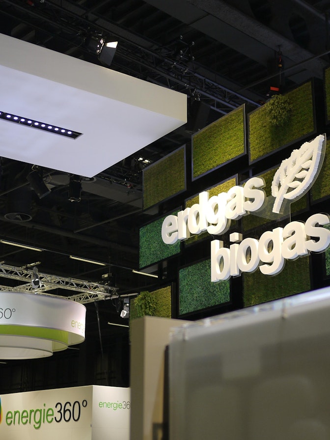 Stand de feria para Erdgas