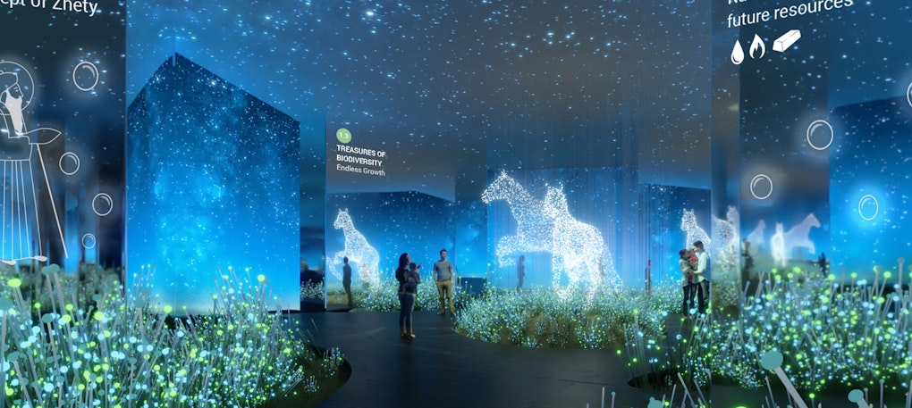 Ausstellung im Kasachstan Pavillon, Expo 2020 Ausstellung im Kasachstan Pavillon, Expo 2020