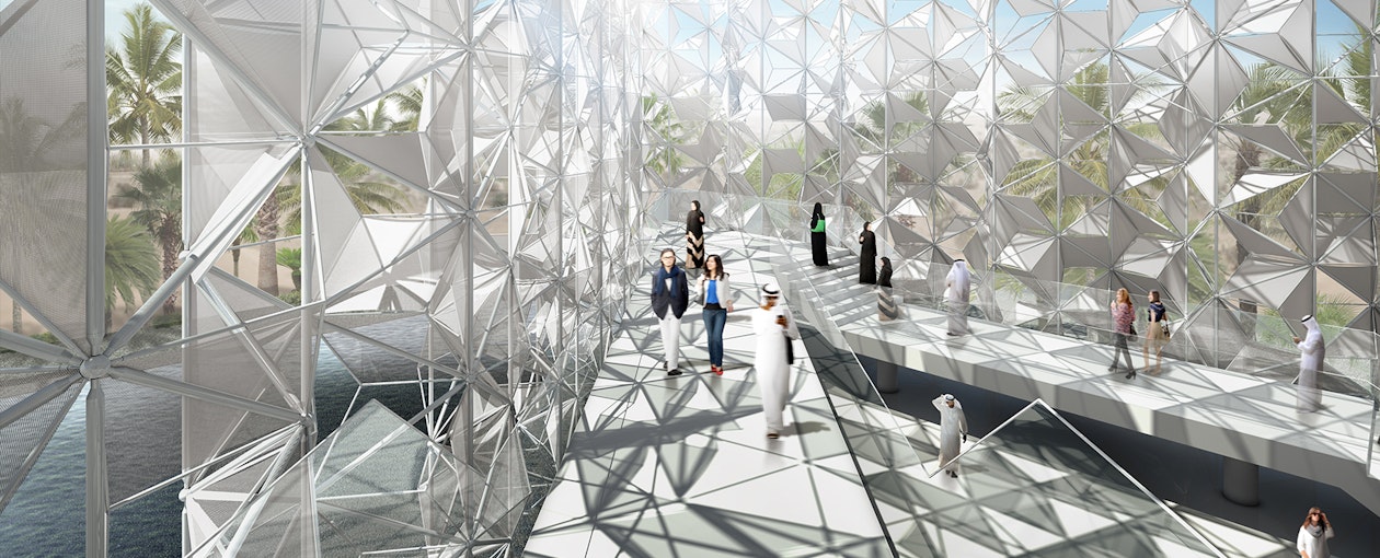 Der japanische Pavillon befindet sich im Themenbereich "Opportunities" und umfasst eine Fläche von ca. 5.200 m2 Der japanische Pavillon befindet sich im Themenbereich "Opportunities" und umfasst eine Fläche von ca. 5.200 m2