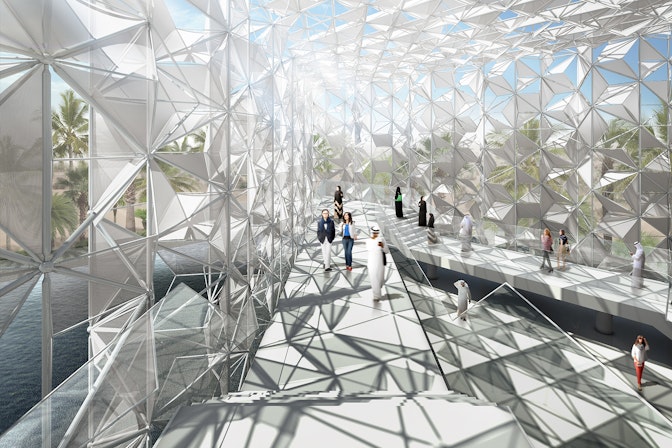 The Japanese Pavilion is located in the thematic section "Opportunities" and covers an area of approximately 5,200 m2.