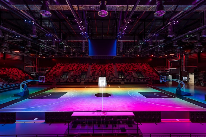 Gracias al equipo de iluminación instalado, el Kia Metropol Arena está equipado para eventos de todo tipo