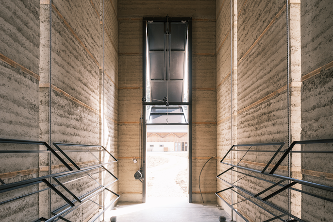 The special folding gate in the kiln tower, Brickworks Museum Cham